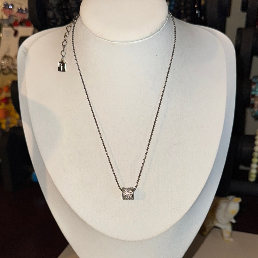 Park Lane “craze” Silver barrel Necklace - Picture 1 of 2